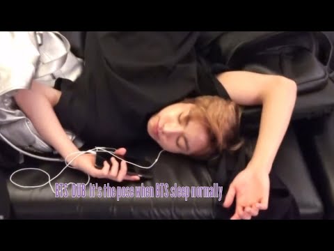 BTS DUB It's the pose when BTS sleep normally