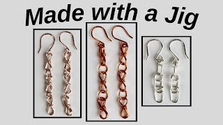 DIY Chain Earrings Artistic Wire Jig Tutorial