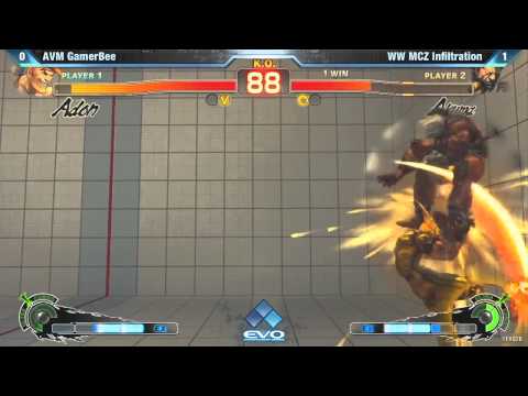 [EVO 2012 SSFIV AE Grand Final] AVM GamerBee (Adon) vs WW MCZ Infiltration (Akuma)