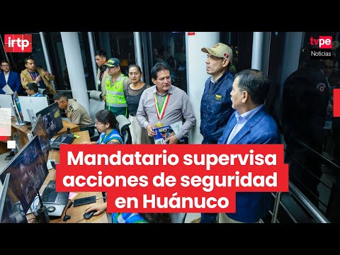 Presidente Jerí supervisa patrullaje en Huánuco para reforzar lucha contra el crimen