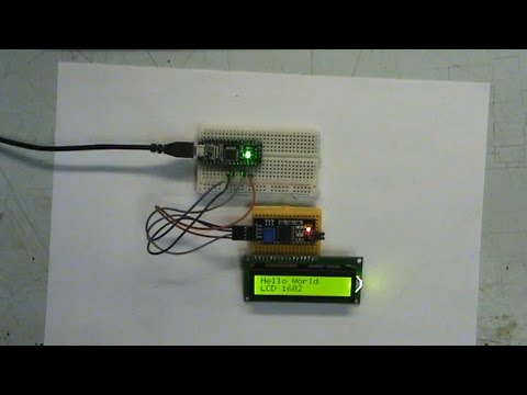 Arduino LCD 1602 I2C дисплей