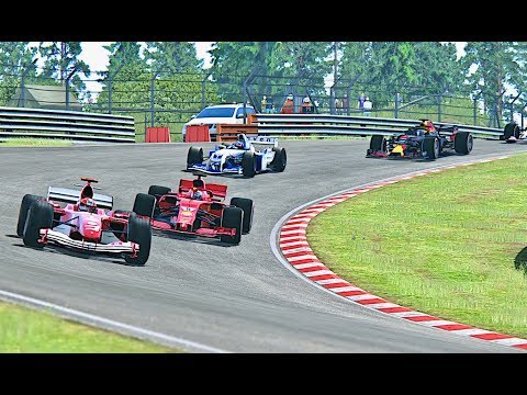 All F1 2018 Cars vs All F1 2004 Cars - Nordschleife