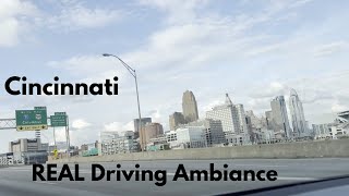 POV: Cincinnati Skyline from Kentucky - Real Time Driving