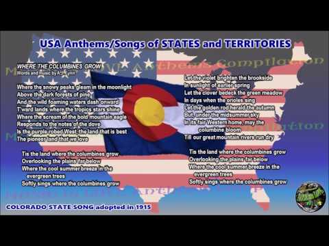 Colorado State Song WHERE THE COLUMBINES GROW with vocal and lyrics