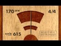 170 BPM 4/4 Wood Metronome HD