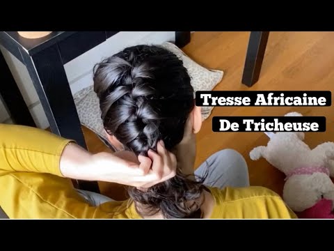 TRESSE AFRICAINE FACILE A FAIRE SOI MEME EN 5MIN ASTUCE SUR CHEVEUX COURT des tresses collées