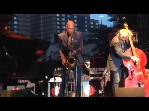 Joshua Redman and The Bad Plus at the Detroit Jazz Festival 2014.