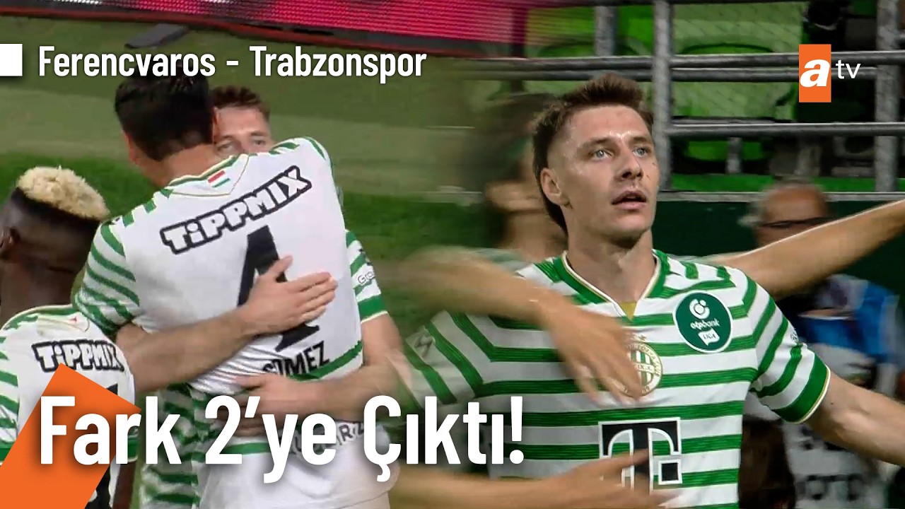 GOL | Ferencvaros, Corbu İle Trabzonspor Karşısında Farkı 2'ye Çıkardı | Ferencvaros 2-0 Trabzonspor