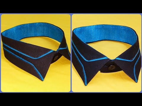 Designer shirt collar cutting & stitching Video