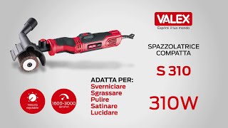 Valex Spazzolatrice Elettrica 310W Compatta per Sverniciare Rosso