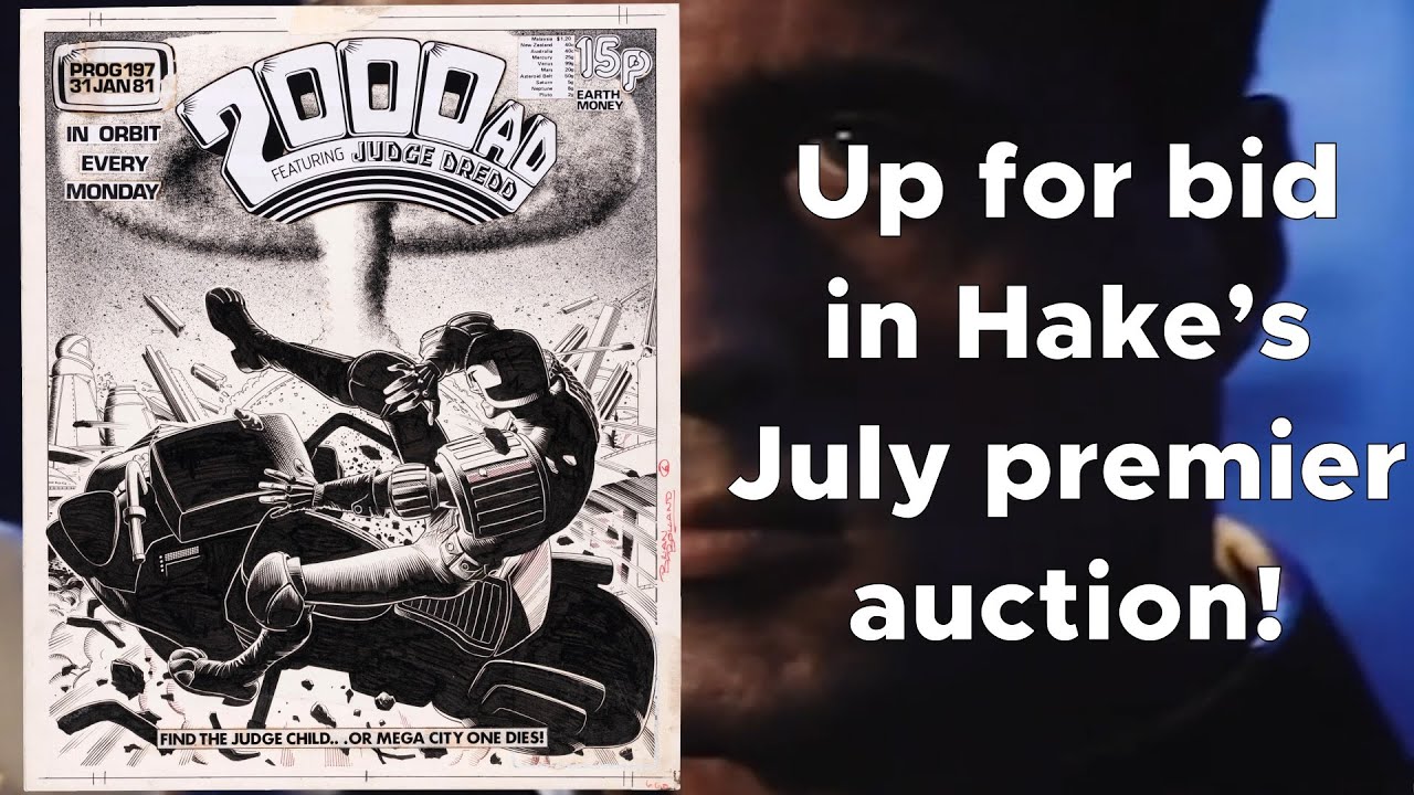 Brian Bolland Judge Dredd - 2000 AD Prog 197 Cover ORIGINAL ART