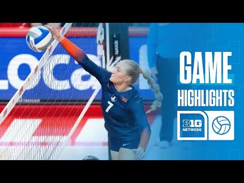 Iowa State at Illinois | Highlights | Big Ten Volleyball | 09/20/2025