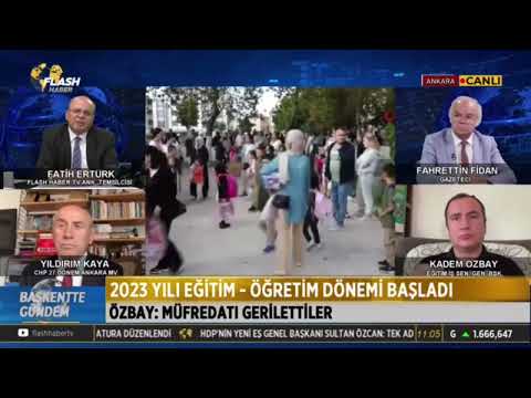 Genel Başkanımız Kadem Özbay,  11 Eylül Pazartesi Flash Haber Tv`de Fatih Ertürk`ün hazırlayıp sunduğu Başkentte Gündem programının canlı yayın konuğu oldu, | EĞİTİM İŞ