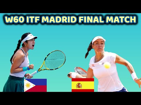 ITF W60 Madrid FINALS Alexandra Eala VS Marina Bassols Ribera  (1st set)