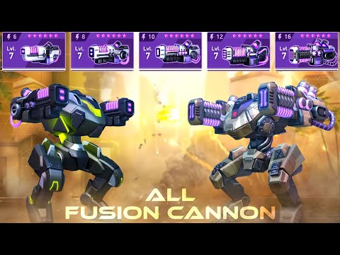 Paragon with All Fusion Cannon 16 12 10 8 6 - Mech Arena