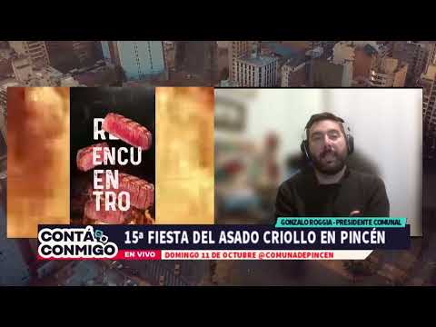 15ª Fiesta del asado criollo en Pincén   Gonzalo Roggia   Presidente Comunal