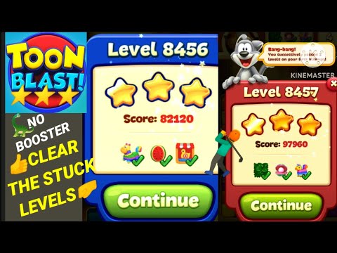 Toon Blast Level 8456 8457 👍clear EASILY🤺✨