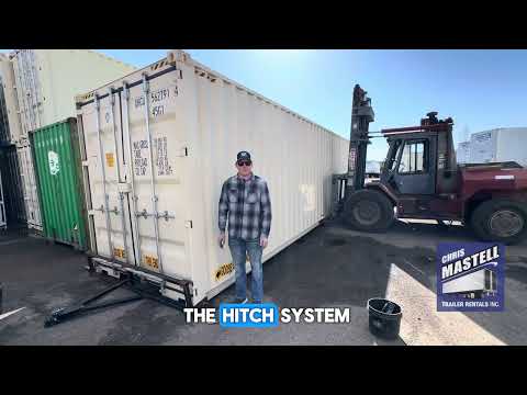 Wheel & Hitch kit for moving shipping containers