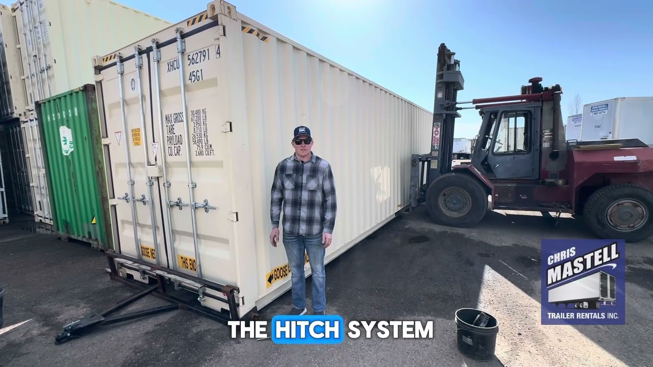 Wheel & Hitch kit for moving shipping containers