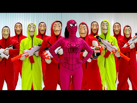 SUPERHERO’s Story || Mansion Battle ?? ( Nerf Gun War , Parkour....) by Follow Me