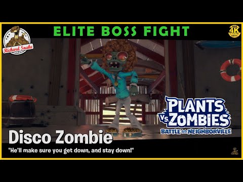 PvZ 3: Battle for Neighborville Disco Zombie Elite Boss Fight (Garden Ops) Gameplay