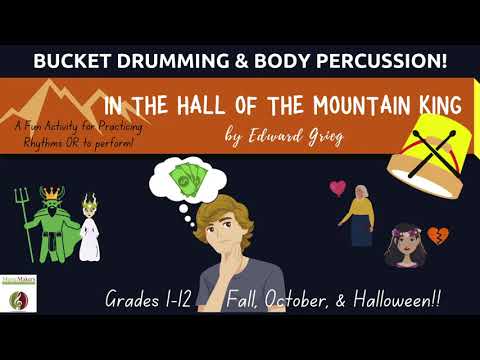 In the Hall of the Mountain King | Grieg | Body Percussion and Bucket Drumming Resource on TpT!