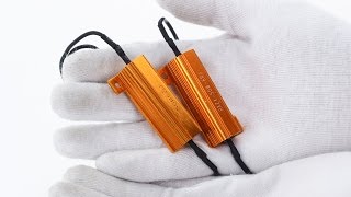 How to install the load resistors for turn signal lights to prevent the hyper flash ?