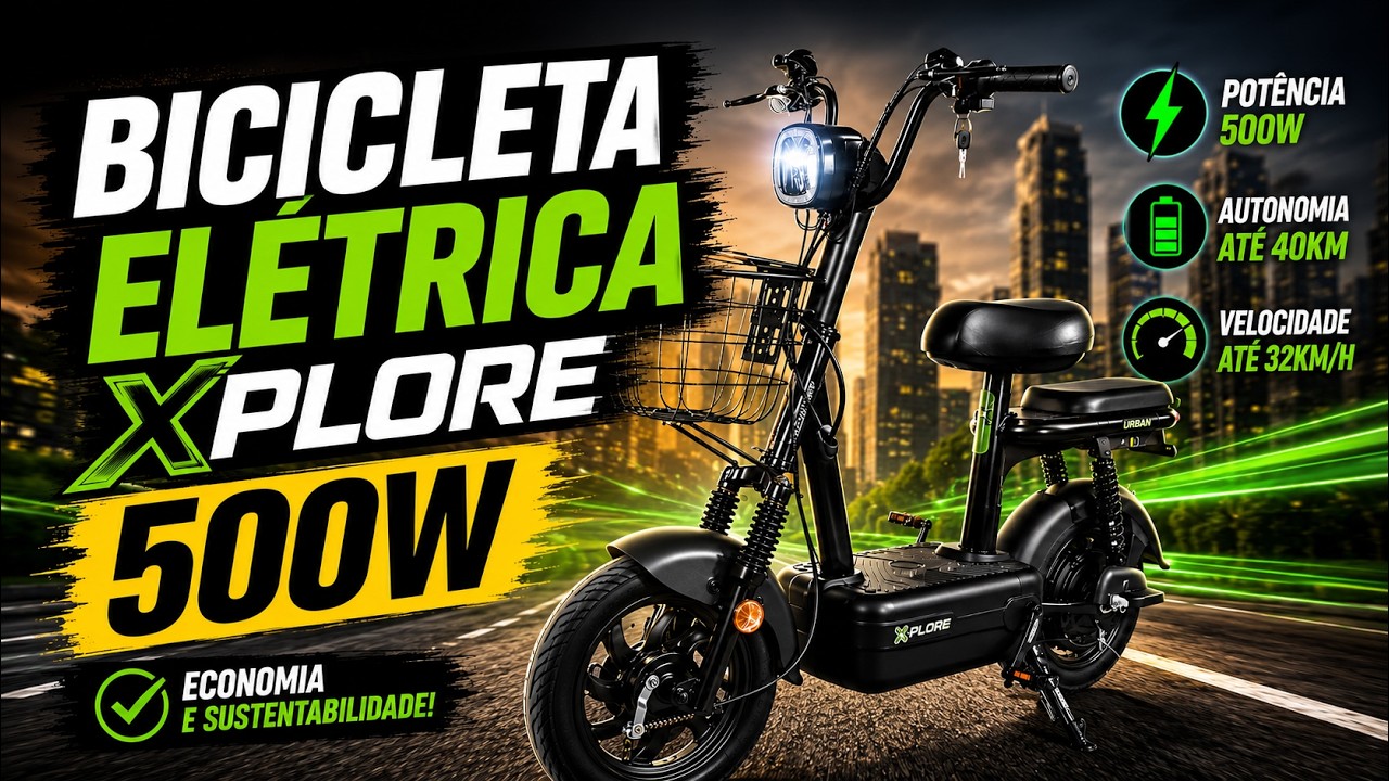 Bicicleta Elétrica Xplore 500W Vale a Pena? O que NINGUÉM te conta! (Sem CNH)