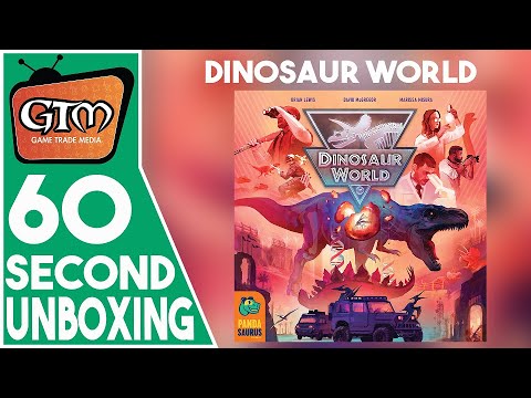 Dinosaur World by Pandasaurus Games | Game Trade Minute | (A 60 Second #Tabletopgaming Snapshot)