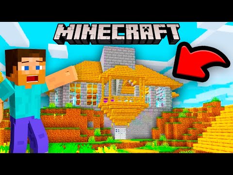 CONSTRUÍ A MINHA PRIMEIRA CASA NA VILA! - MINECRAFT #6