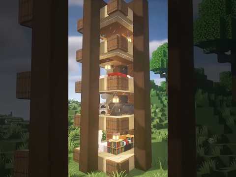 "EPIC Glass Elevator Build - Minecraft Tutorial" #MinecraftMadness
