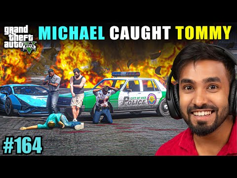 MICHAEL CAUGHT TOMMY | TECHNO GAMERZ GTA V GAMEPLAY #164