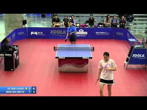 2012 JOOLA/NATT Teams Quarterfinal Match 3 - Hiroka Ooka vs Kai Zhang