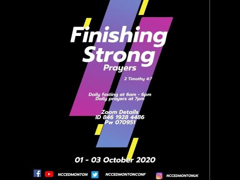 Finishing Strong Prayers - Day 2