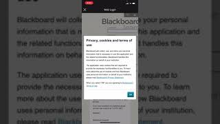Reconnecting the UHD Blackboard Mobile App