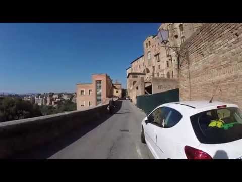 STREET VIEW: Via Fosso di Sant´Ansano in Siena in Tuscany in ITALY
