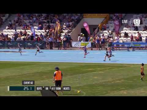 BOYS U09 4X100M HEAT 1 - 2017 SUBWAY STATE RELAY CHAMPIONSHIPS // LAVicTV