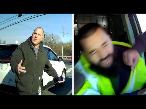 BODYCAM: Off-Duty Officers PUNCHES Driver During Road Rage Incident
