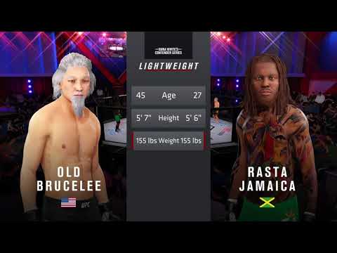 Old Bruce Lee vs. Jamaica Rasta - EA sports UFC 4 - CPU vs CPU