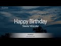 Stevie Wonder-Happy Birthday (Karaoke Version)
