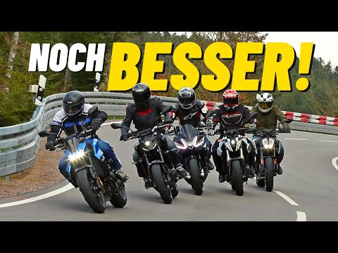 700er-Naked-Bikes im Vergleichstest - Aprilia vs. Honda vs. KTM vs. Suzuki vs. Yamaha