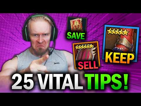 25 MUST-KNOW TIPS! Only PROS Know Them All! - Raid Shadow Legends Beginner Guide