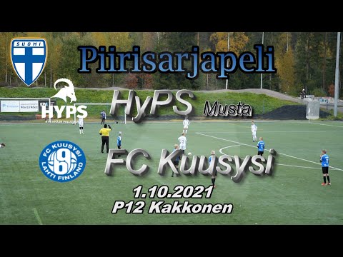 Piirisarja P12 HyPS Musta - FC Kuusysi 1.10.2021