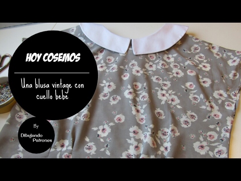 Blusita vintage con cuello personalizado