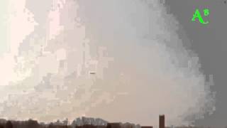 LARGE CIGAR SHAPE UFO OVER UKRAINE - 8TH MARCH 2014