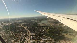 American Airlines AA71 landing arrival in Dallas DFW from FRA Boeing 787-8 Dreamliner oneworld