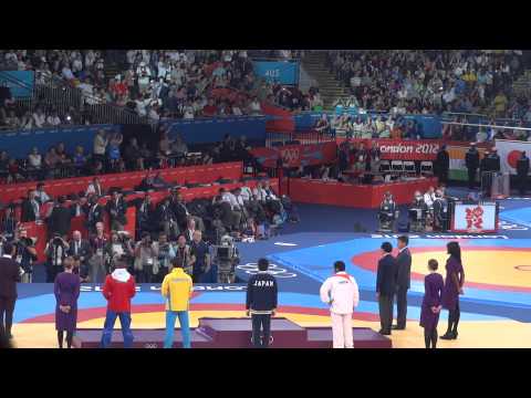 Sushil Kumar Olympics Medal Ceremony
