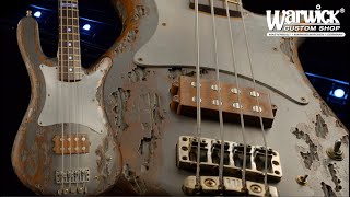 Video thumbnail for Warwick Custom Shop Masterbuilt - Streamer CV - Metal Relic Finish  #19-4015 by Framus & Warwick