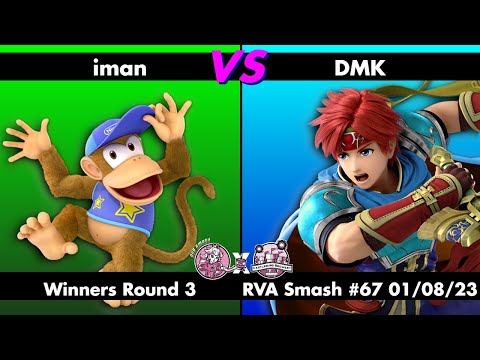 RVA Smash #67: iman (Diddy Kong) vs DMK (Roy) - Winners R3 - Super Smash Bros Ultimate SSBU