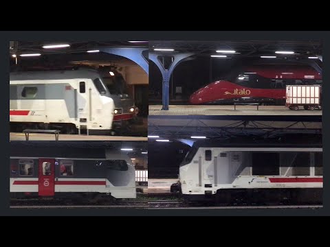 Trenitalia 2022: Late night at Villa San Giovanni 5/11/2022, with E401 InterCitys and Italo ETR675